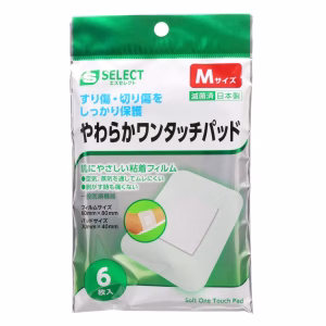 エスセレクト やわらかワンタッチパッド　Mサイズ 6枚