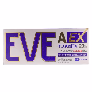 Обезболивающее при менструальных и головных болях EVE А EX, 20 таблеток (препарат II категории, особый)